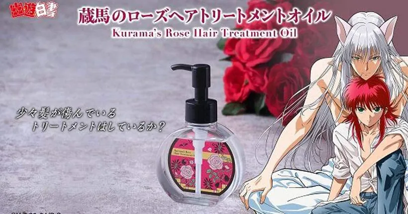 Yu Yu Hakusho ออกน้ำมันบำรุงผมให้สวยงาม กลิ่นแส้กุหลาบของ Kurama