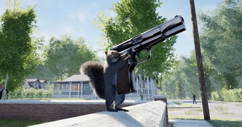 ชมเทรลเลอร์เกม Squirrel With A Gun ที่ให้ผู้เล่นรับบทเป็นกระรอกไล่ป่วนมนุษย์