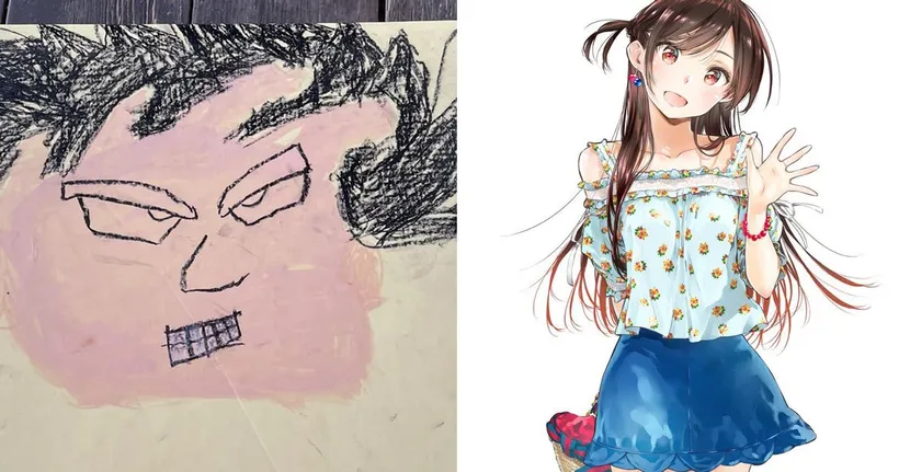 อาจารย์ผู้เขียน Kanojo, Okarishimasu โชว์ภาพที่วาดไว้สมัยก่อนกับปัจจุบัน