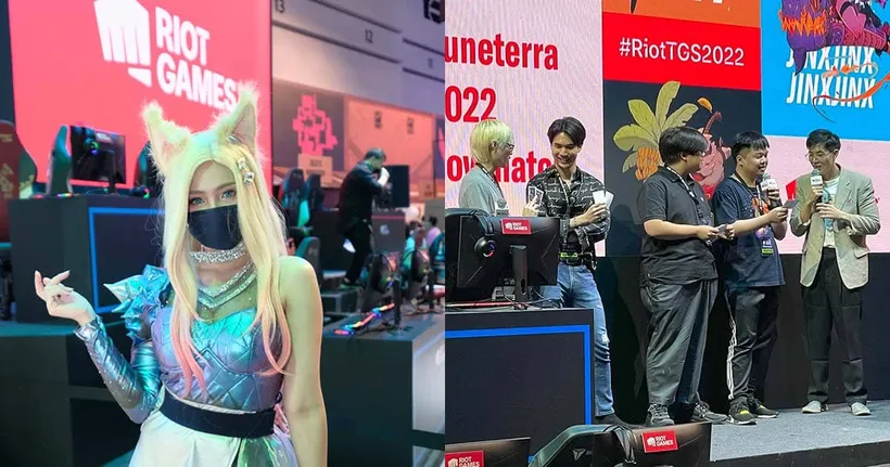 บูธ Riot Games นำทัพอินฟลูเอนเซอร์เล่นโชว์แมตช์เกม LoR ที่งาน Thailand Game Shop 2022