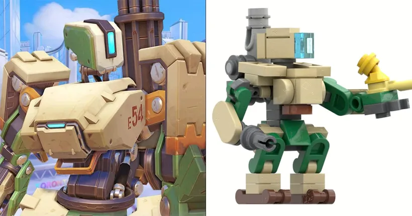แฟนเกม Overwatch มอบของขวัญแก่น้องชายเป็นหุ่น Bastion ที่ต่อด้วย LEGO