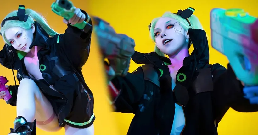 พาชมคอสเพลย์หนูน้อยปืนโหด Rebecca จาก Cyberpunk: Edgerunners