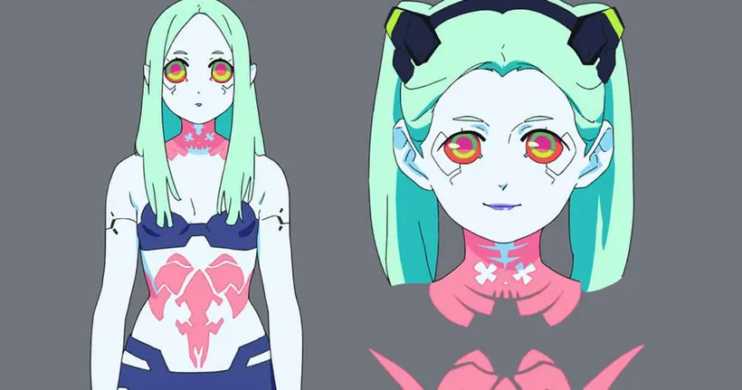 อนิเมะ Cyberpunk: Edgerunners โชว์ภาพรอยสักเต็ม ๆ ของน้อง Rebecca