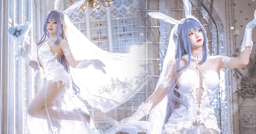 ชมคอสเพลย์เจ้าสาวเรือ New Jersey จาก Azur Lane ในชุดแต่งงานสุดอลังการ