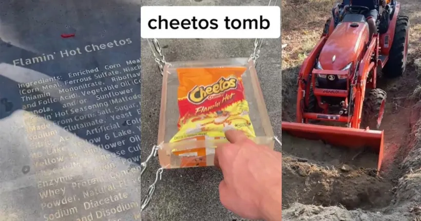 หนุ่ม TikTok ลงทุนทำหลุมศพให้ขนมชีโตส หวังให้คนรุ่นหลังได้มาเห็น