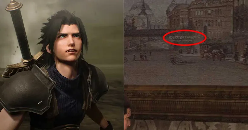 แฟนเกม Crisis Core ฉบับ Reunion พบภาพพร้อมลายน้ำภายในเกม