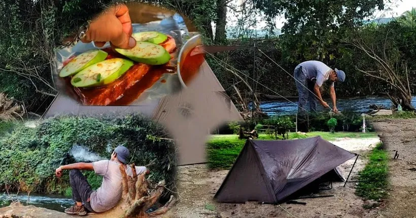 ตั้งแคมป์ยังไงให้ดูลำบากยากเย็นแสนเข็น - ครัวข้างแคมป์ Camping kitchen