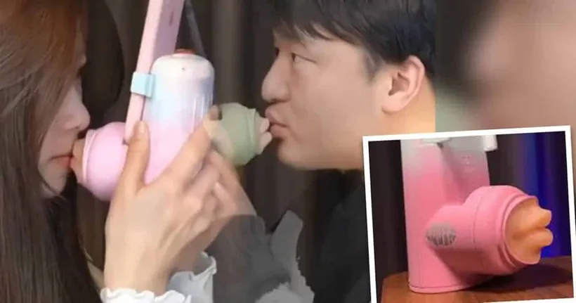 ชาวจีนประดิษฐ์เครื่องมือจำลองริมฝีปาก ทำให้สามารถส่งจูบทางไกลได้!