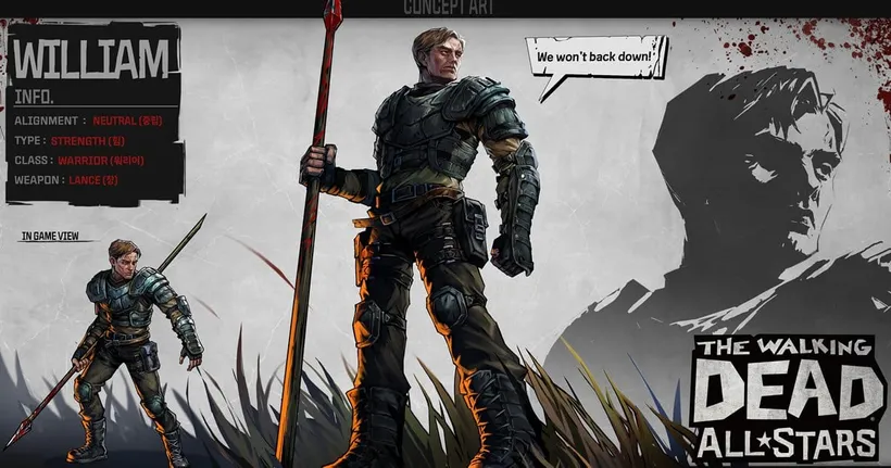 Com2uS Holdings เพิ่มตัวละครใหม่ วิลเลียม ใน The Walking Dead: All-Stars