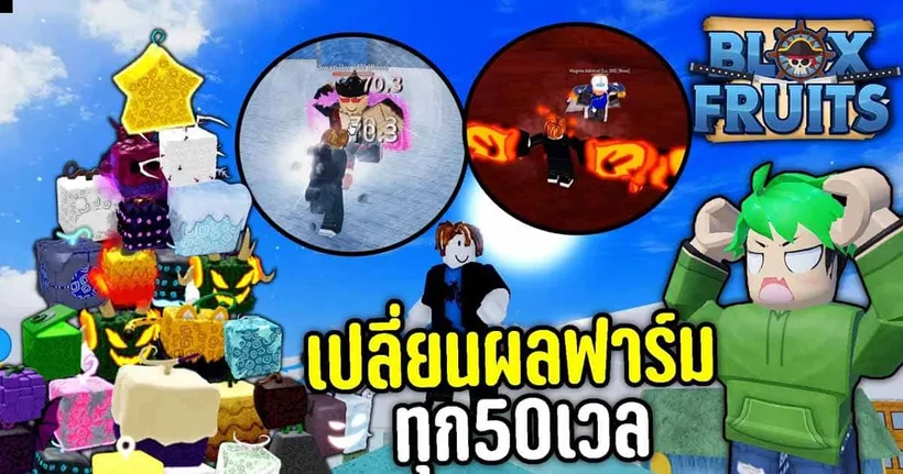 สนุกกับ Blox Fruits พร้อมพาไปอัปเลเวล 1 - 500 กับช่อง BoxSkin Bz.