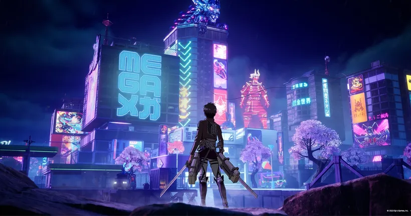 Eren Yeager โผล่ร่วมแจมในตัวอย่าง Fortnite ซีซั่นใหม่ MEGA!!