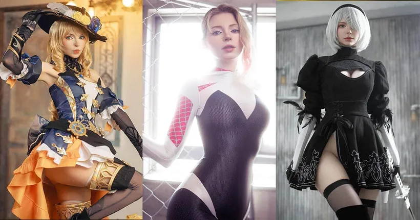 รวมผลงานคอสเพลย์ PeachMilky ต้นแบบรูปร่างของ Ashley ใน Resident Evil 4