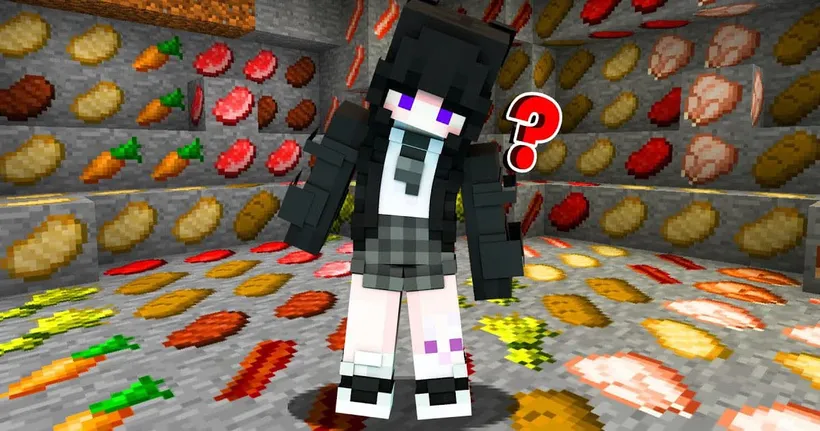 จะเป็นอย่างไร ถ้ามี " แร่อาหาร " ในเกมมายคราฟ !!? l Minecraft Mod - 4Rrz