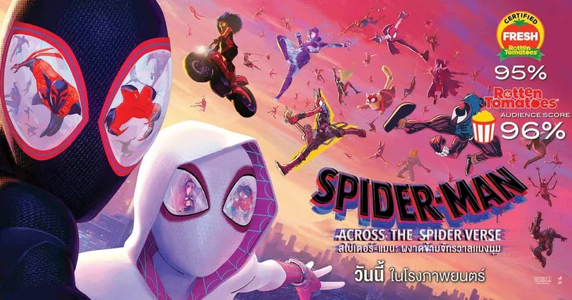 Spider-Man: Across the Spider-Verse เปิดตัวแค่ 6 วัน ฟันรายได้ทะลุ 50 ล้านบาท