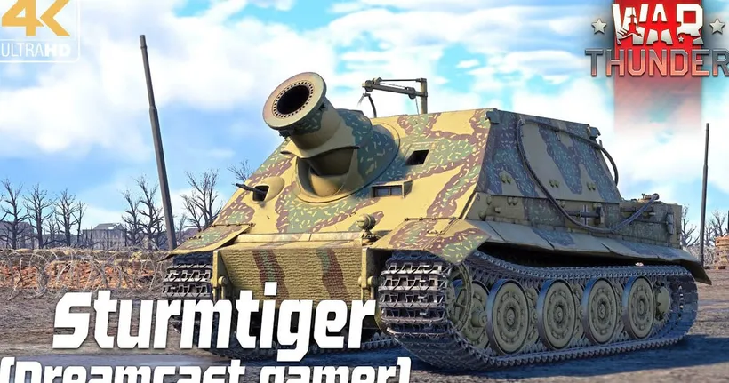 [Dreamcast gamer] War Thunder : Review 38 cm Sturmmörser giant fang tiger [4K UHD]
