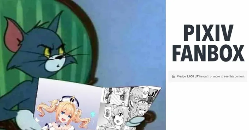 นักอ่านเซ็ง ซื้อโดจินเป็นเล่มมา แต่ให้ไปอ่านฉบับเต็มบน Fanbox ซะงั้น!
