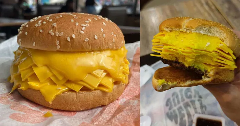 ชาวต่างชาติมองว่าเบอร์เกอร์ชีส 20 แผ่นของ Burger King ไทยคือฝันร้ายของคนรักชีส