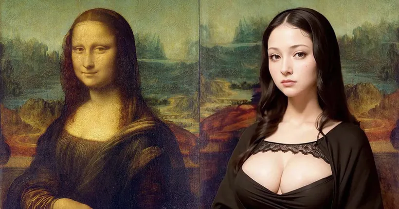 ชาวเน็ตลองใช้ AI จำลองภาพโมนาลิซ่า โดยสมมติว่าหากถูกวาดขึ้นในยุคนี้