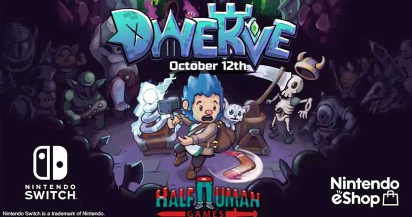 Dwerve เกม Tower defense dungeon crawler ผจญภัยในอาณาจักรที่ล่มสลายบน Switch ตุลาคมนี้