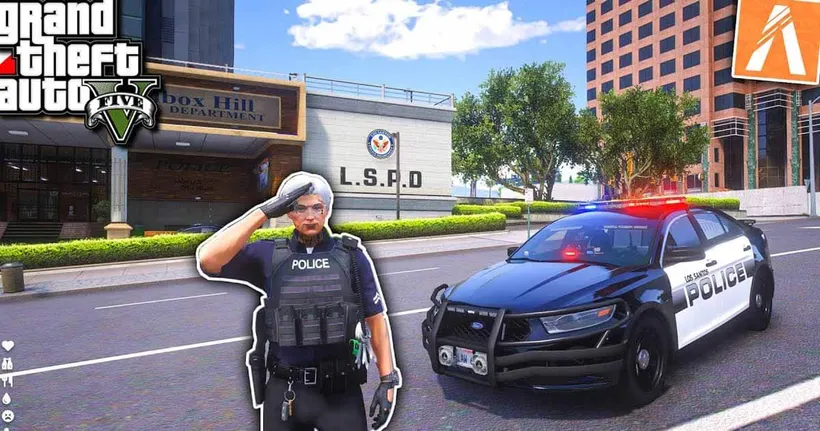 GTA V - SRP มาเป็นตำรวจในเกม FiveM ตำรวจตั้ม เเอบสุ่มจับคนขับรถฝ่าไฟเเดง #2