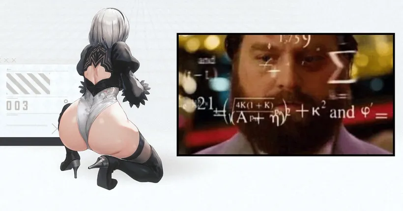 คณิตศาสตร์มาเต็ม! บั้นท้าย 2B ใน Nikke ใหญ่กว่าในต้นฉบับขนาดไหน?