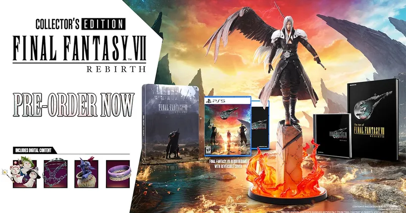 FF 7 Rebirth Collector’s Edition มาพร้อมฟิกเกอร์ Sephiroth!