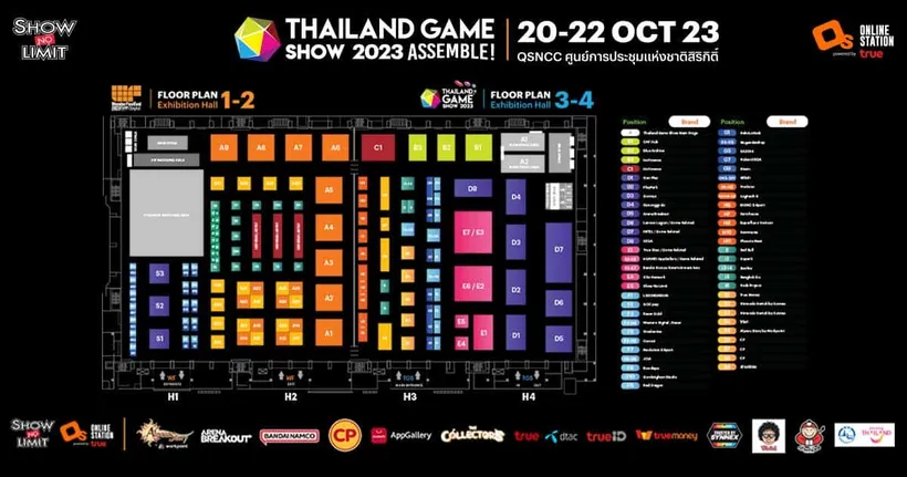 เผยผังบูธ Thailand Game Show x Wonder Festival Bangkok 2023 เตรียมสนุกเต็มอิ่มตลอด 3 วัน