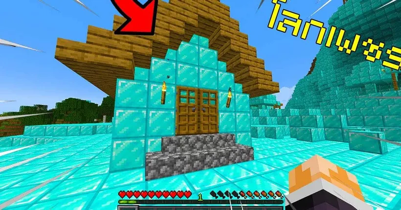 จะเป็นอย่างไร!? 【ถ้าเราเดินไปไหนก็เป็นแต่ก้อนเพชร!! 】(Minecraft Datapack)
