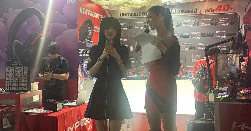 Meet & Greet สาว Nnewys จากทีม MiTH ที่บูธ HyperX ในงาน Thailand Game Show 2023