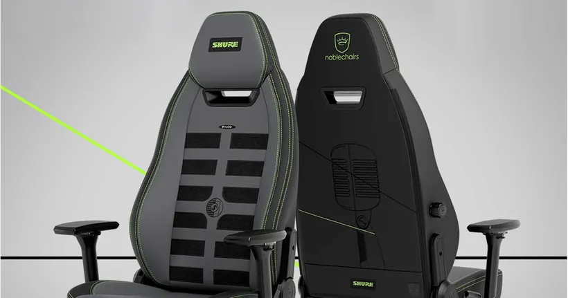 Noblechairs จับมือ Shure ออกเก้าอี้เกมมิ่งโฉมใหม่ที่เน้นสบายไว้ก่อน