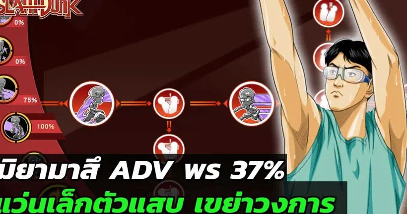 ไหนบอกไม่ทำ !! มิยามาสึ ADV พร 37% แว่นเล็กตัวแสบ เขย่าวงการบาส | SLAMDUNK MOBILE