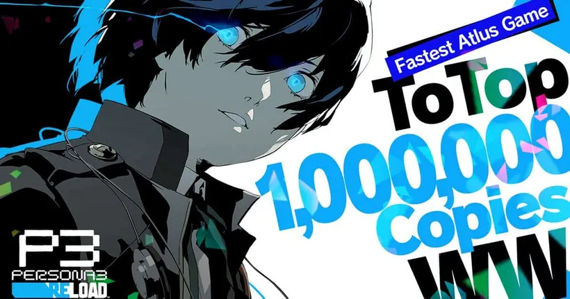Persona 3 Reload ยอดขายรวมทั่วโลกทะลุ 1 ล้านชุด ในเพียงหนึ่งสัปดาห์ ทำยอดขายได้เร็วที่สุดในประวัติศาสตร์ของ ATLUS !