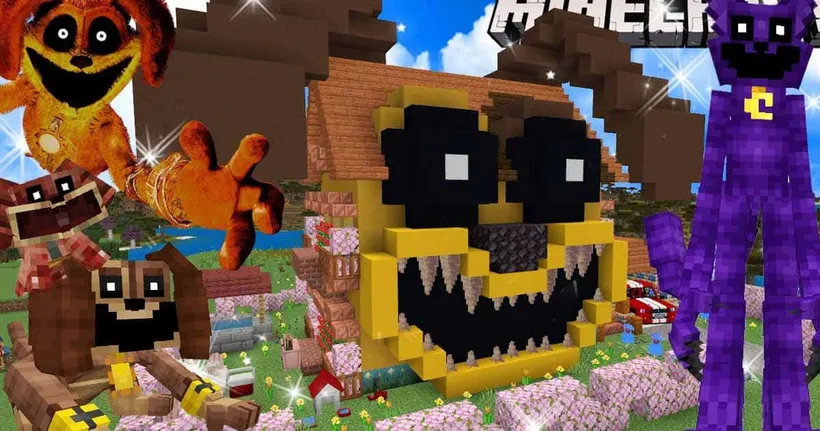 Minecraft Dogday House มายคราฟสร้างบ้านหมาน้อยตาโบ๋ Dogday