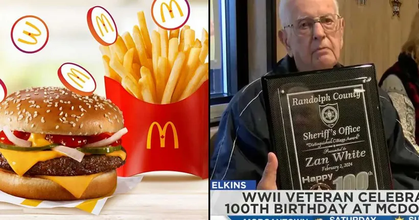ชายสหรัฐฯ ได้รับโล่ฉลองอายุครบ 100 ปีจาก McDonald’s หลังกินอาหารที่ร้านทุกวันถึง 36 ปีเต็ม