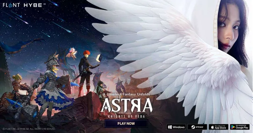 HYBE IM เปิดตัวเกม ASTRA: Knights of Veda แล้วทั่วโลก