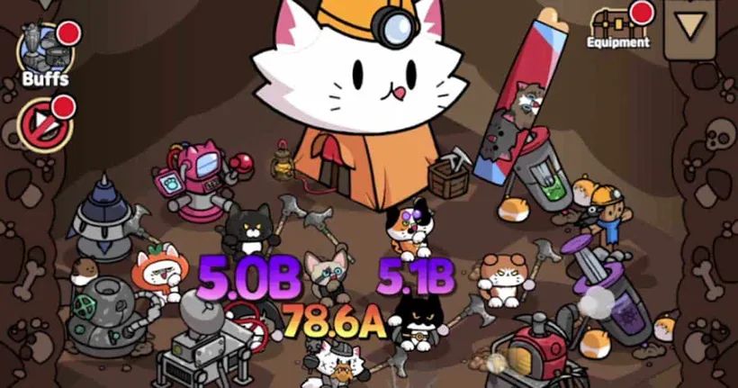 Cat Mine เกม Idle RPG ขุดเหมืองไปกับเหล่าแมวเหมียว เปิดให้เล่นฟรีบนมือถือทั้งสองระบบแล้ว