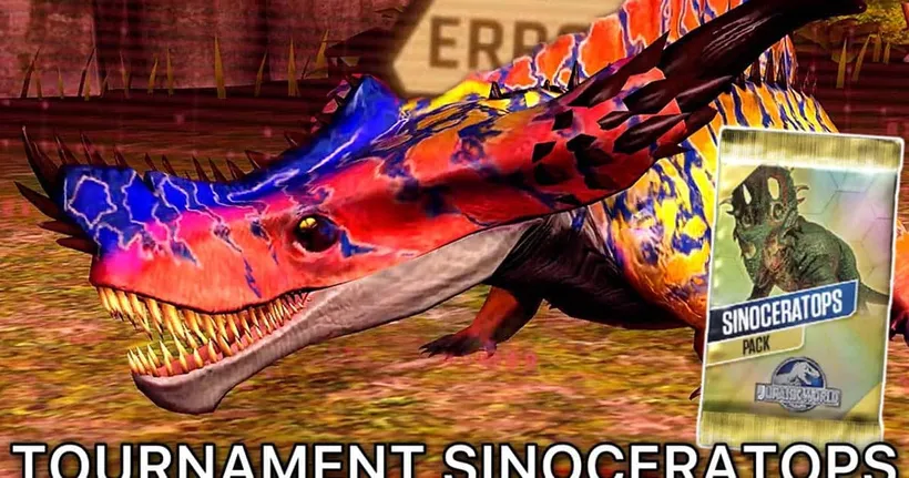 Jurassic World: The Game EP495 TOURNAMENT SINOCERATOPS