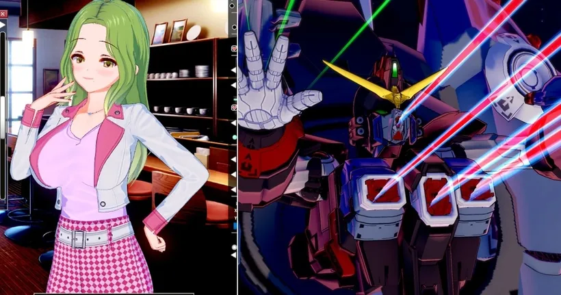 ผู้เล่นใช้เกม Koikatsu 18+ สร้างโมเดลหุ่นกันดั้มในเกมแทนการต่อกันพลา