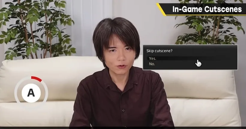 Masahiro Sakurai แนะนำ! ผู้พัฒนาเกมควรให้ผู้เล่นข้ามคัตซีนได้ตลอด