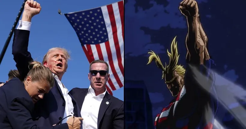 อดีตปธน. Trump โดนเทียบกับ All Might ตัวละคร All Might จาก My Hero Academia หลังถูกพยายามลอบสังหาร