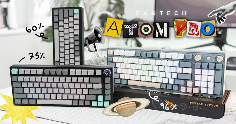 มาทั้งแก๊ง! รีวิวคีย์บอร์ดไร้สาย Fantech ATOM Pro Series เลือกไซซ์ไหนดี?