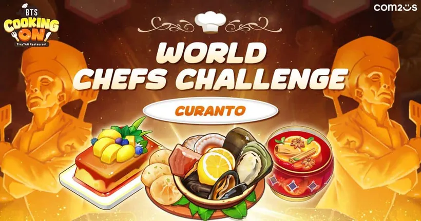 BTS Cooking On: TinyTAN Restaurant เกมใหม่จาก Com2uS อัปเดตเวทีชิงเชฟโลกใหม่ 'คุรันโต้' แล้ว!