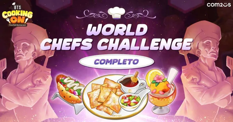 'BTS Cooking On: TinyTAN Restaurant' เกมใหม่จาก Com2uS ปล่อยอัปเดตเวทีชิงเชฟโลกธีมใหม่ ‘คอมพลีทโตะ’