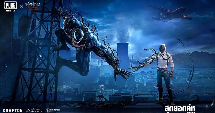 PUBG MOBILE x VENOM: THE LAST DANCE โดดร่มวัยรุ่นซิมไบโอต กับคอลแลปส์สุดเท่ พร้อมไอเทมพิเศษได้แล้ววันนี้!