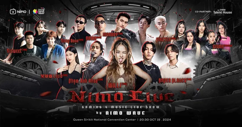 “Gaming & Music Live Show by NIMO WAVE”  สร้างปรากฏการณ์ความมันส์เต็มพิกัด ในงาน Thailand Game Show 2024