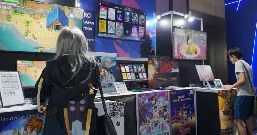 Jetro Bangkok ขนทัพเกมอินดี้ญี่ปุ่นบุกงาน Thailand Game Show 2024 ให้ทดลองเล่นกันที่บูธ I7