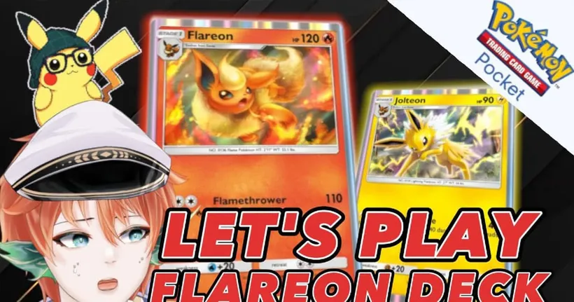 Pokemon TCG Pocket : Flareon Deck อีวุยไฟ+ไฟฟ้า