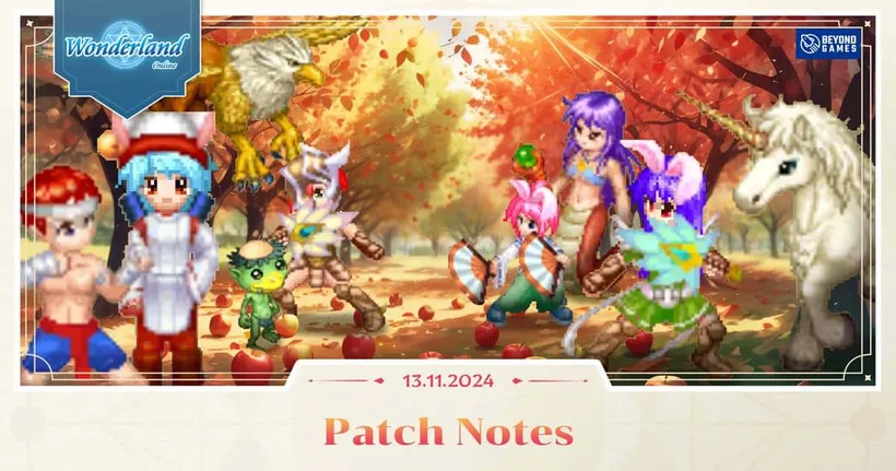 Wonderland M เกม MMORPG สุดคลาสสิก ชวนทุกท่านมาสัมผัสบรรยากาศฤดูใบไม้ร่วงอันอบอุ่น