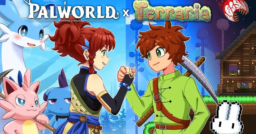 Palworld x Terraria เกม Survival Crafting สองเกมดังเตรียมอัปเดตคอลแลปส์ปี 2025