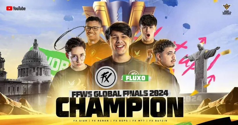 ทีม Fluxo จากบราซิลคว้าแชมป์ที่ Free Fire World Series (FFWS) Global Finals 2024 หลังทำ 3 BOOYAHs ในรอบชิงชนะเลิศ